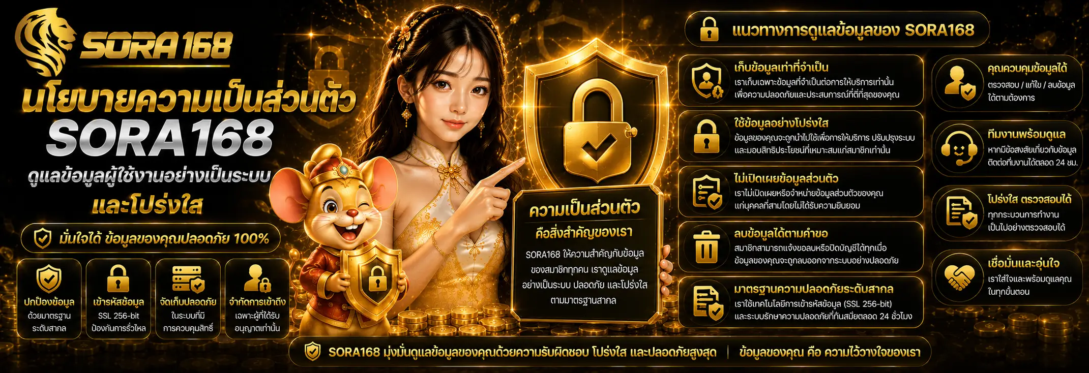 นโยบายความเป็นส่วนตัว sora168 ดูแลข้อมูลผู้ใช้งานอย่างเป็นระบบและโปร่งใส